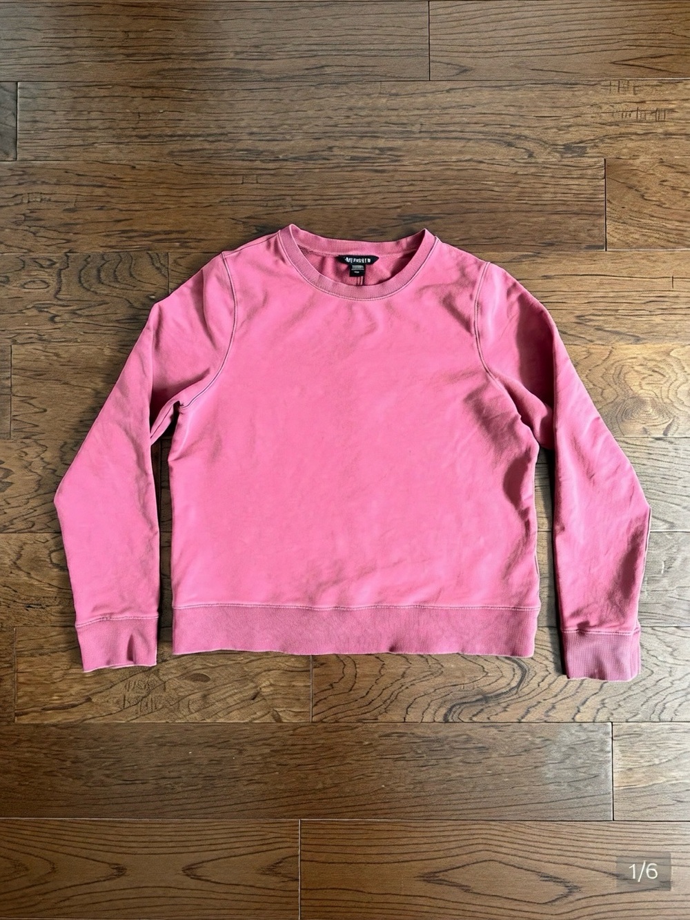 Athleta Retroterry Crewneck Rosewood Garment Dyed Sweatshirt Size Medium